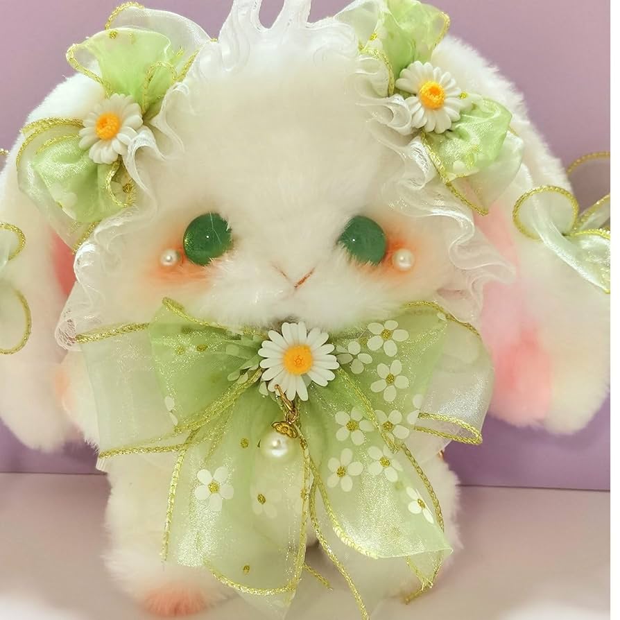 花帽子の桜兎ちゃん ぬいぐるみ ハンドメイド 部屋飾り ロリィタ 海外作家様 兎 花帽子の桜兎ちゃん ぬいぐるみ ハンドメイド 部屋飾り ロリィタ 海外