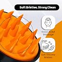 Episkey Scalp Massager Shampoo Brush, Eco-Friendly Wheat Straw Body With Soft Silicon Bristles, Hair Scrubber, Scalp Exfoliator Dandruff Removal, Prevents Hair Loss For Men, Women (BO-35) gallery image