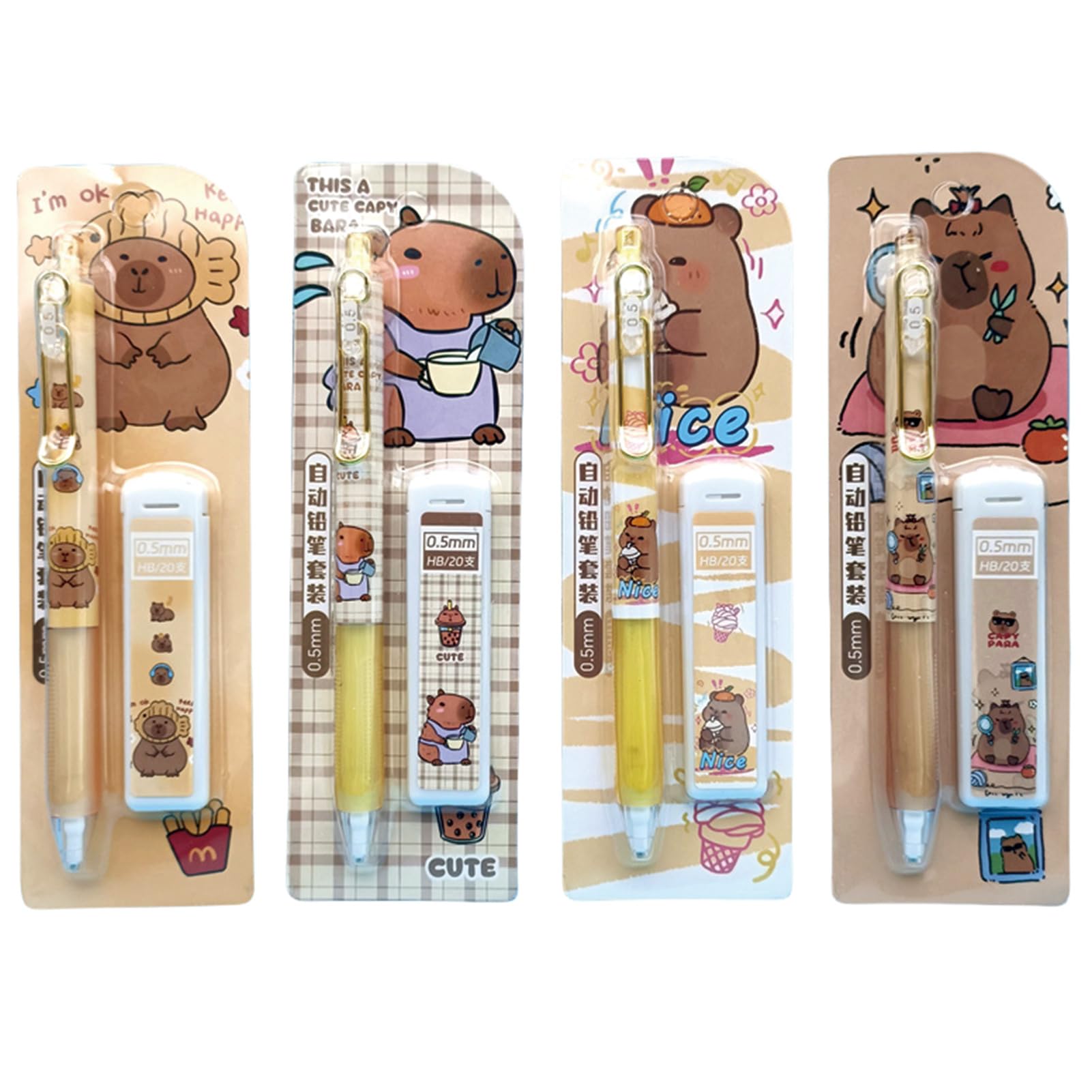 カピバラさん ご当地ストラップ76個 シャーペン4本 Amazon.co.jp: Capybara シャープペンシル リフィル付き 0.5mm