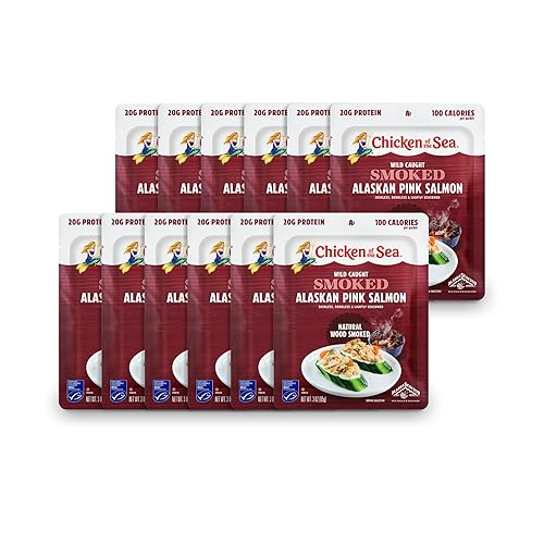 Pollo del Mar Salmón Ahumado 3oz Pouch (12unidades)