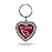 NFL Rico Industries Arizona Cardinals Bling 1 MOM Heart Key Chain Rhinestone Heart Keychain