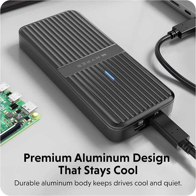 Carcasa HyperDrive Next USB4 NVMe SSD 80Gbps USB4 v2 miniatura 8
