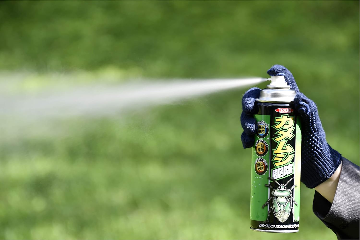 イカリ消毒 カメムシ駆除 侵入予防 カメムシ用エアゾール 480ml 長期持続 室内使用可能 大量発生するカメムシに屋内でもすばやく駆除 侵入予防に