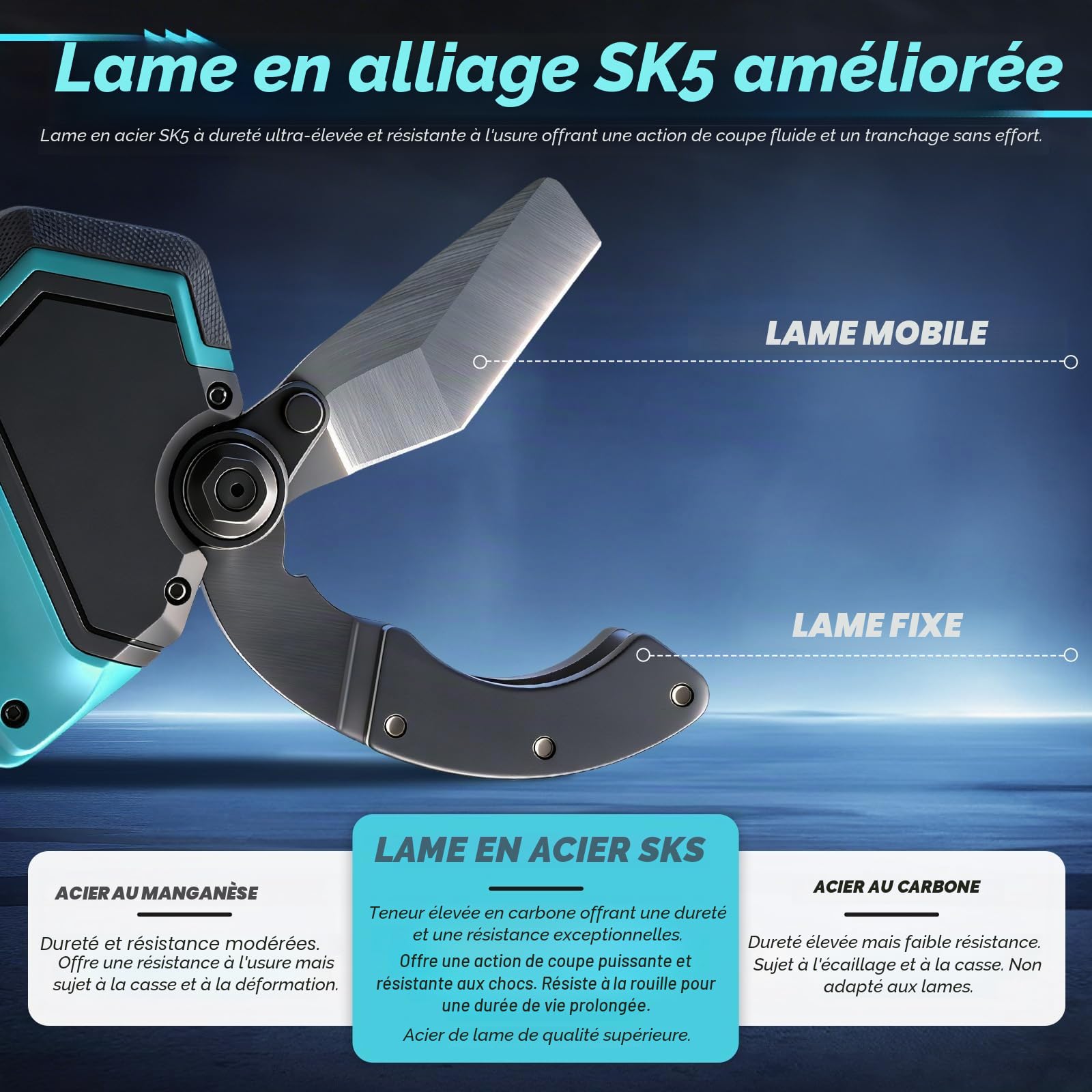 Coupe-Tube Électrique Sans Fil Compatible avec Makita 18V, Coupe-Tuyau Cisaille au Lithium avec Moteur Brushless pour PVC, PPR, PE, PEX Plastique, Outil de Coupe pour Plomberie (Sans Batterie)