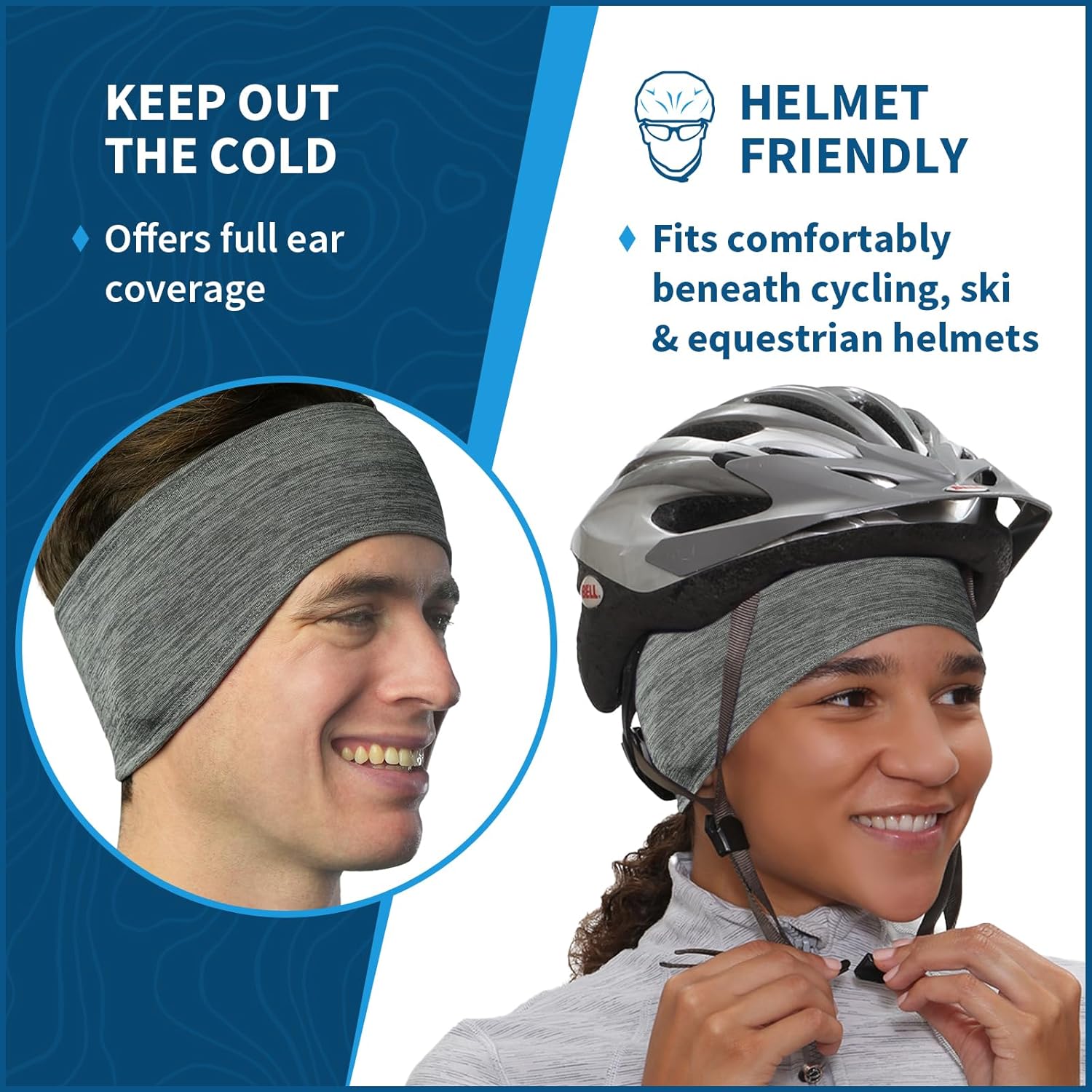 TrailHeads Running Headband – Moisture-Wicking Ear Protector Active Lifestyles, Sports Headband – Helmet-Friendly Workout Gear - Image 2