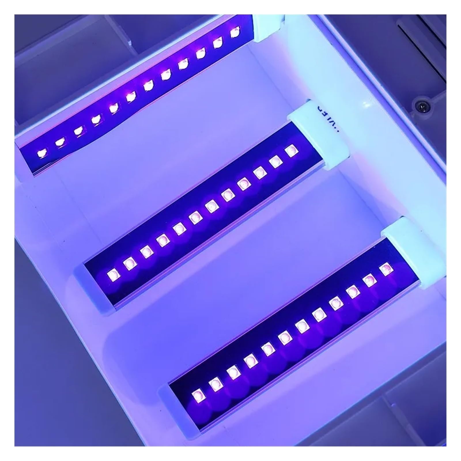 Ampoule à polymérisation UV 9W, Tube de lampe LED UV, sèche-ongles, Machine à lumière à polymériser, Source 365 + 405nm Haute énergie, largement utilisé(4PS_12LED)