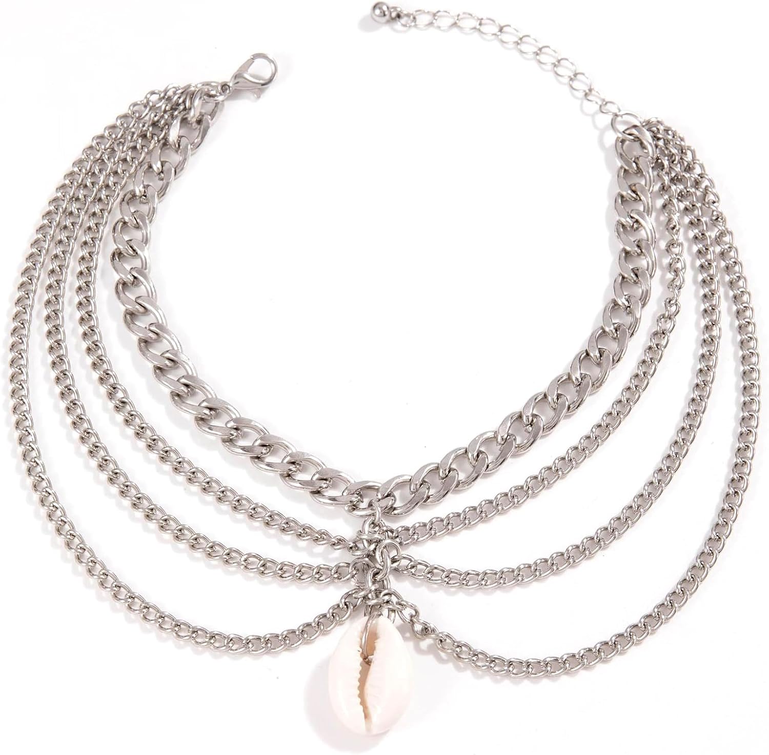 JFORYOU Toe Rings for Women Adjustable Open Toe Rings with Anklet Set CZ Flower Toes Ring for Summer Beach Foot Jewelry