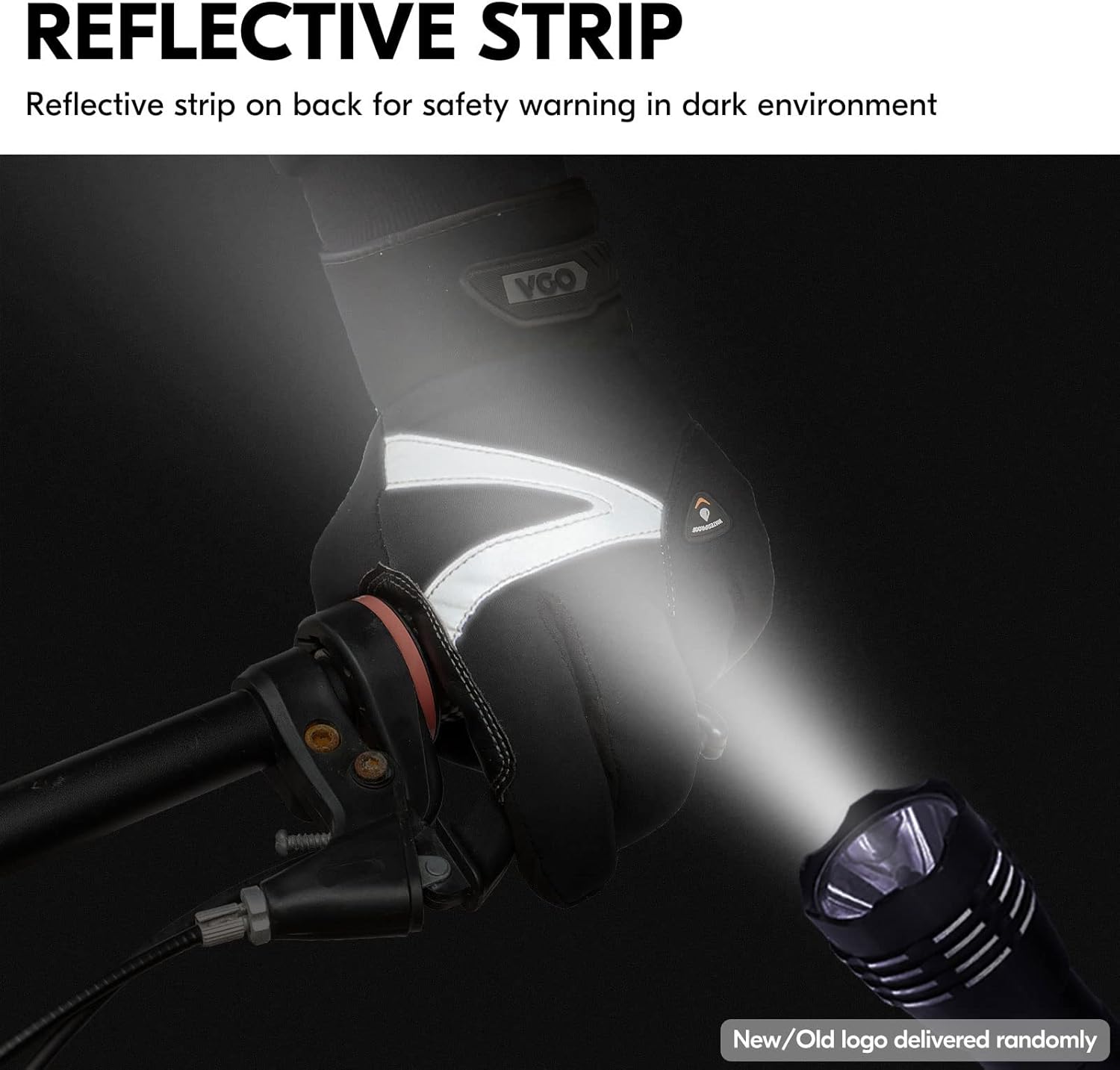 Vgo... 1-Pair -4℉ or above 3M Thinsulate C100 Lined High Dexterity Touchscreen Synthetic Leather Winter Warm Work Gloves, Waterproof Insert (Size L, Black, SL8777FW) - Image 6