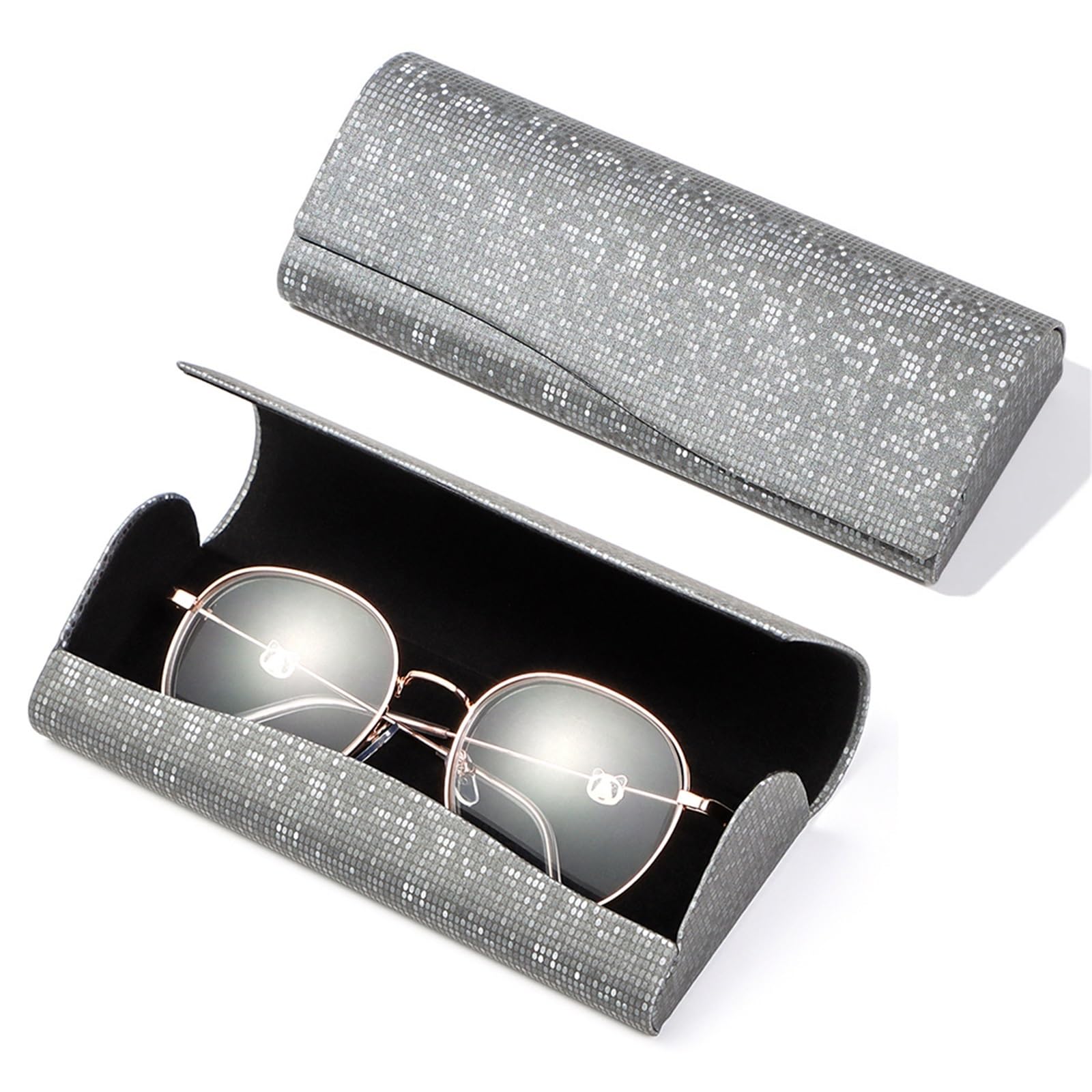 étui à lunettes, Étui à lunettes résistant la compression/imperméable, boîte en fer