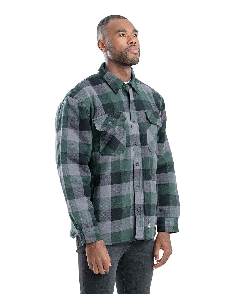 Amazon.com: Berne Men's Timber Flannel Shirt Jacket, Medium