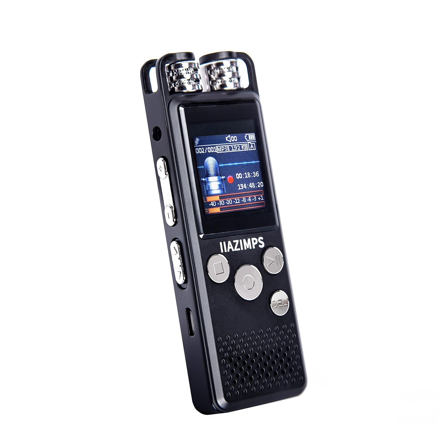 48GB Digital Voice Recorder with Playback, 1536 Kbps Voice Activated Recorder, Tape Recorder