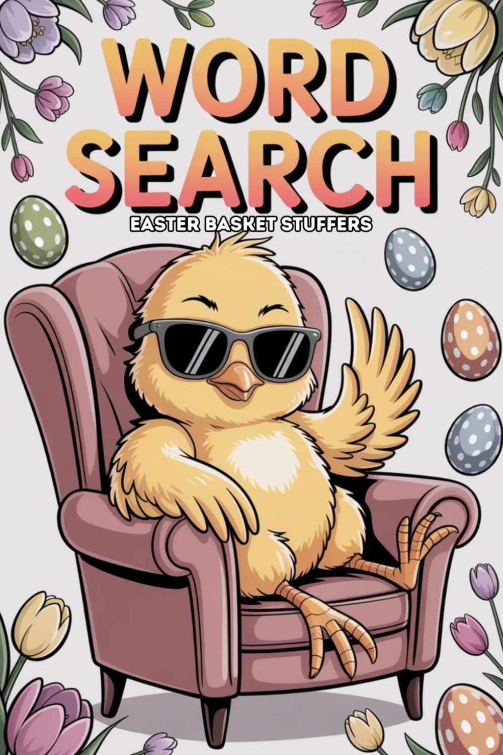Easter Basket Stuffers: Word Search: Puzzles for Adults and Teens: Large Print Activity Book with Solutions