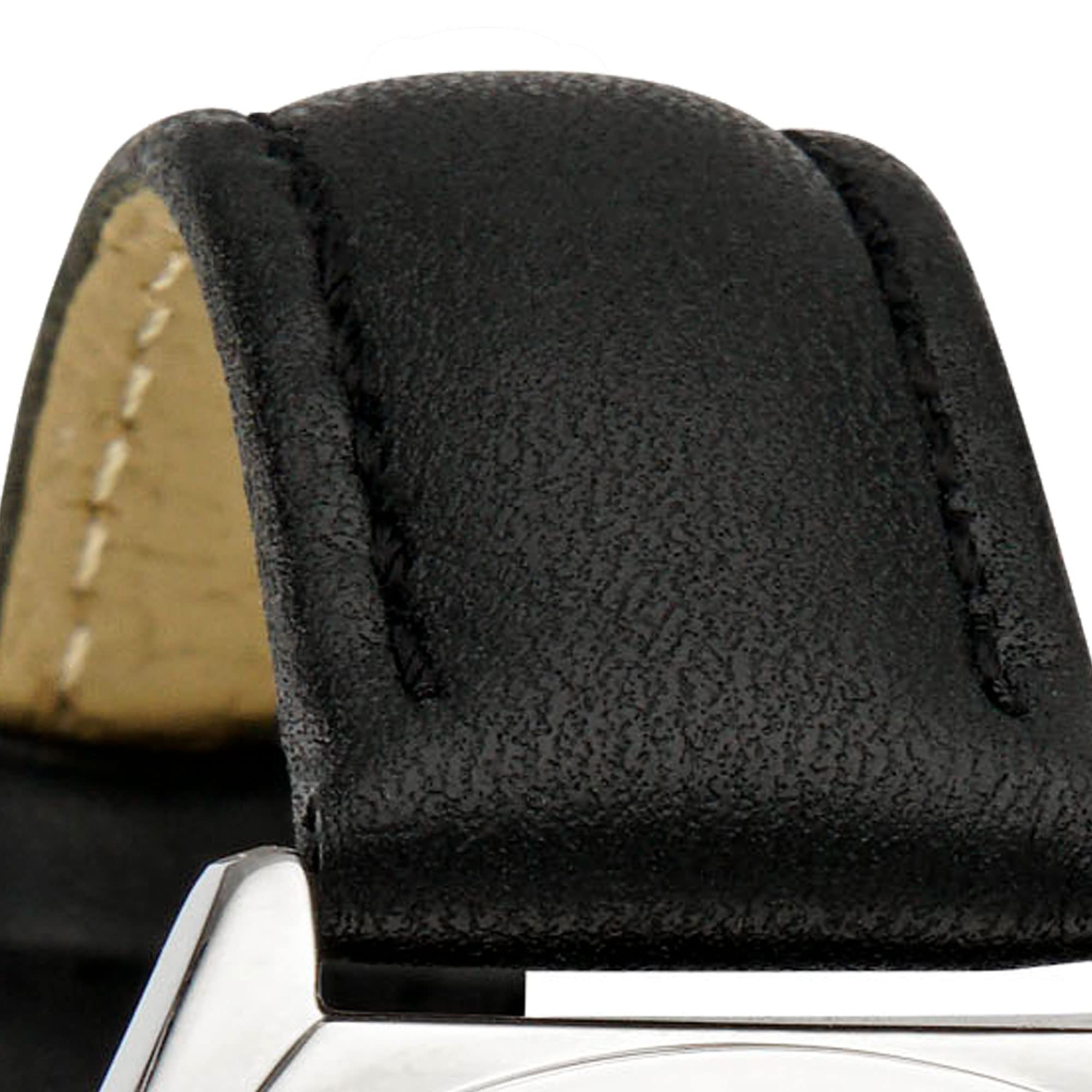 Miraval Funk-Armbanduhr mit Lederarmband Japanisches Quarzuhrwerk Funkuhr 35 mm Leder 16 mm Funksignal DCF77 Damenarmbanduhr Digitale & Analoge Anzeige Datumsanzeige