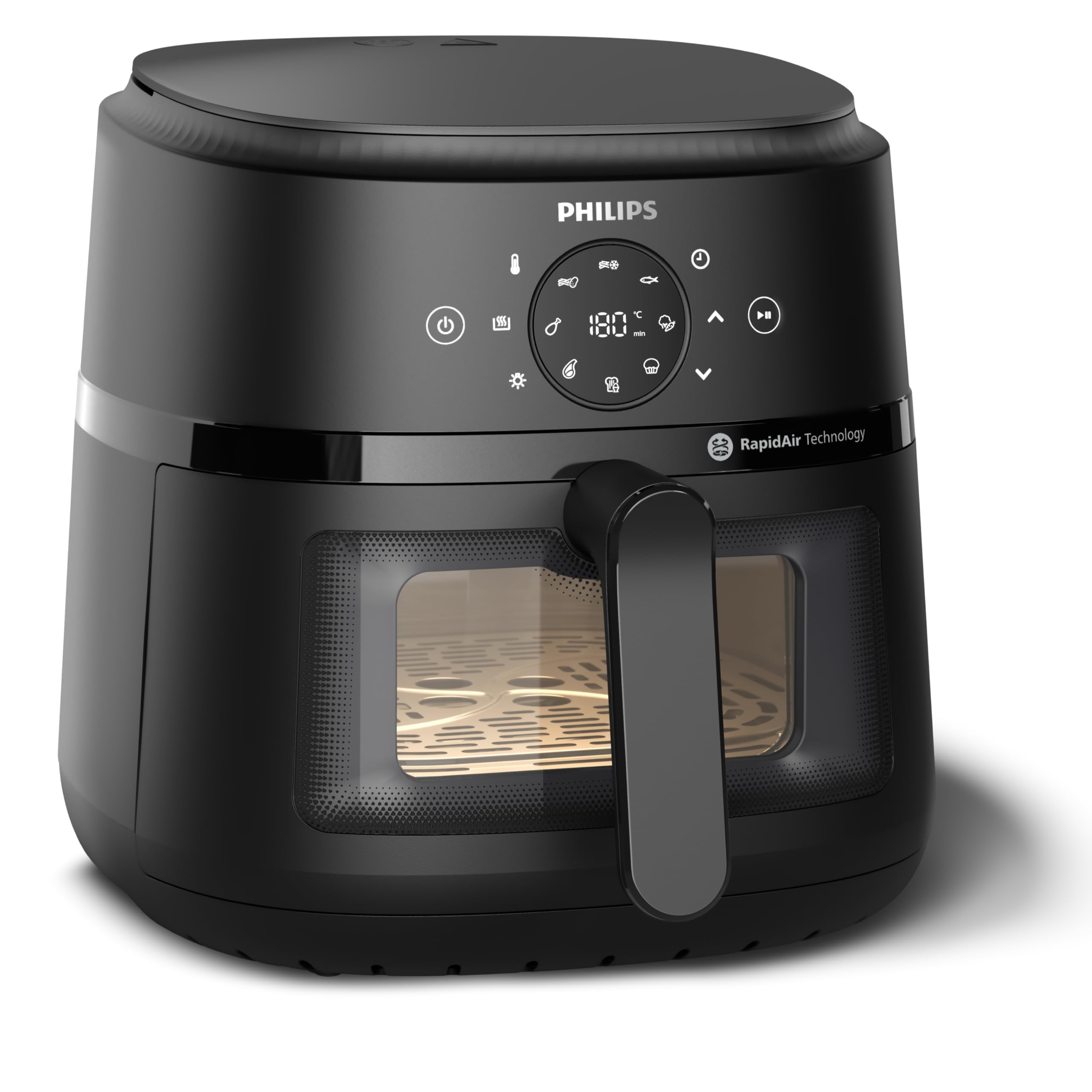 Philips Airfryer Serie 2000 – Friggitrice ad Aria 6,2L Con Finestrella di cottura, 1700W, RapidAir, 13 Modalità di Cottura, Facile da Pulire, Touchscreen, Risparmio Energetico (NA230/00)