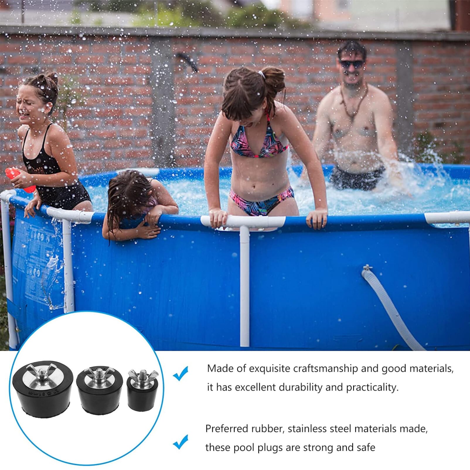 EMSea Lot De 2 Bouchons De Vidange En Caoutchouc Pour Bateau