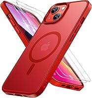 Vista 79 de Miracase - Funda magnética para iPhone 13 de 6.1 pulgadas (compatible con MagSafe) (con 2 protectores de pantalla), protección de grado militar