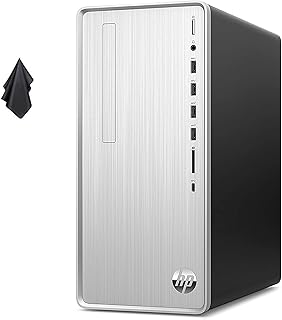 HP 2022 Pavilion TP01 Desktop Computer, AMD Ryzen 3-5300G (Beats Core i5-10400), AMD Radeon, 32GB RAM, 1TB PCle SSD, 9 USB Ports, Wireless-AC, Bluetooth, HDMI, Windows 11 Home
