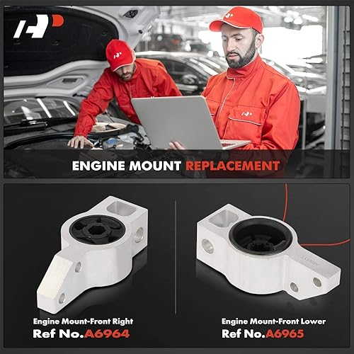 Miniatura 2 de A-Premium Kit de montaje del motor delantero izquierdo y derecho compatible con Volkswagen Jetta 2005-2014, Beettle 2013-2014, Eos 2007-2016, GTI