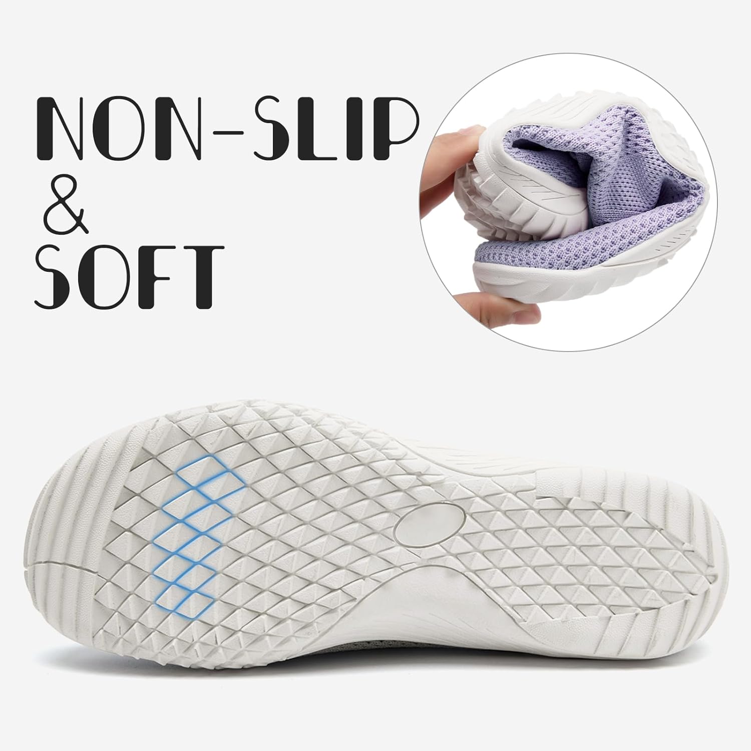 Barefoot Shoes Women Tennis Slip On Sneakers for Women Gym Running Zero Drop Workout Trail Minimalist Shoes 6.5 Light Purple image 4 of 8 B0DZHC52VC