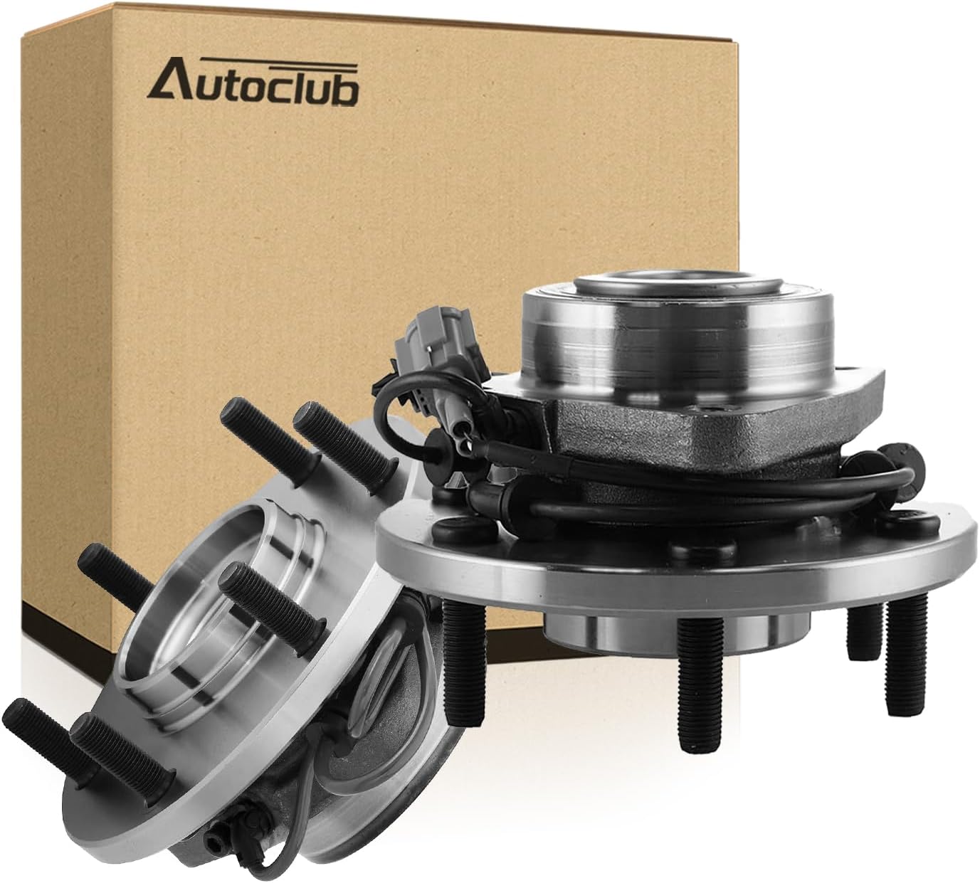 AUTOCLUB Front for 2004 2005 2006 2007 Nissan Titan Wheel Bearing Hub Assembly, for 2004 Nissan Pathfinder Armada, 2005 2006 2007 Nissan Armada Replacement, 515066 2Pcs