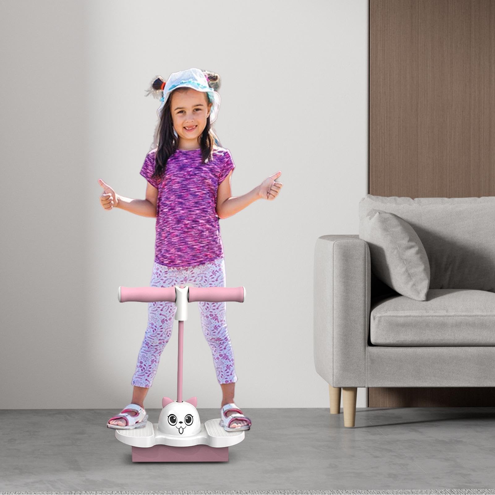 Palla Per Esercizi Per Bambini, Palla Rimbalzante Per Interni, Jumper Rimbalzante Per Esterni, Giocattolo Per Saltare Sicuro, Palla Per Saltare Antiscivolo, Simpatico Giocattolo Per Saltare Con Rimbal