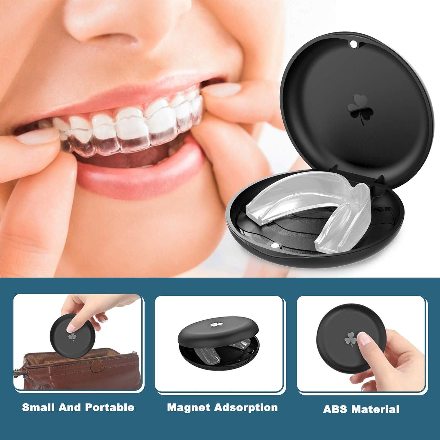 ARGOMAX - Pack of 4 Moldable Mouth Guard for Teeth Grinding Clenching Bruxism, Sport Athletic, Whitening Tray, Anti Grinding Custom Fit Dental Guards - 2 Sizes, Including 1 Storage Travel Case : Beauty & Personal Care