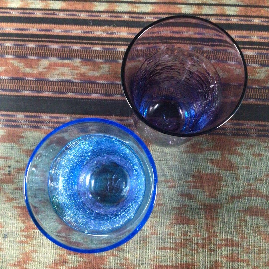 other - KITAICHI GLASS 北一硝子 2点セット ペア グラス 青系 ブルー other - KITAICHI GLASS 北一硝子 2点セット ペア グラス 青系