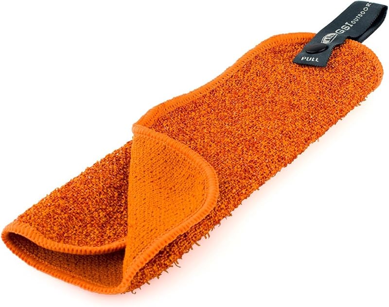 Camp Dish Cloth, Large, Reusable Two-Sided, Orange