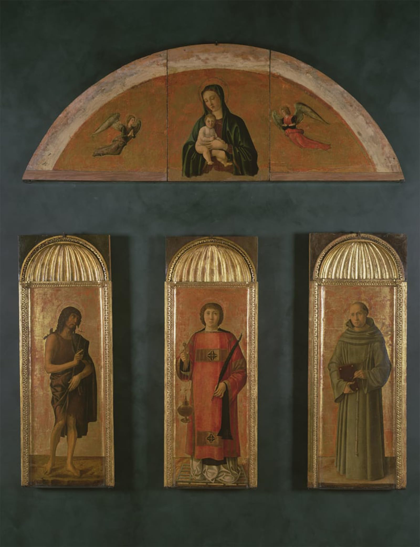 SERENDIPITP Vintage Wall Art Canvas Nordic Poster Canvas Print Picture St Lawrence Between the Baptist and St of Padua by famous artist Wall Art Poster for Home Decor 60x90cm