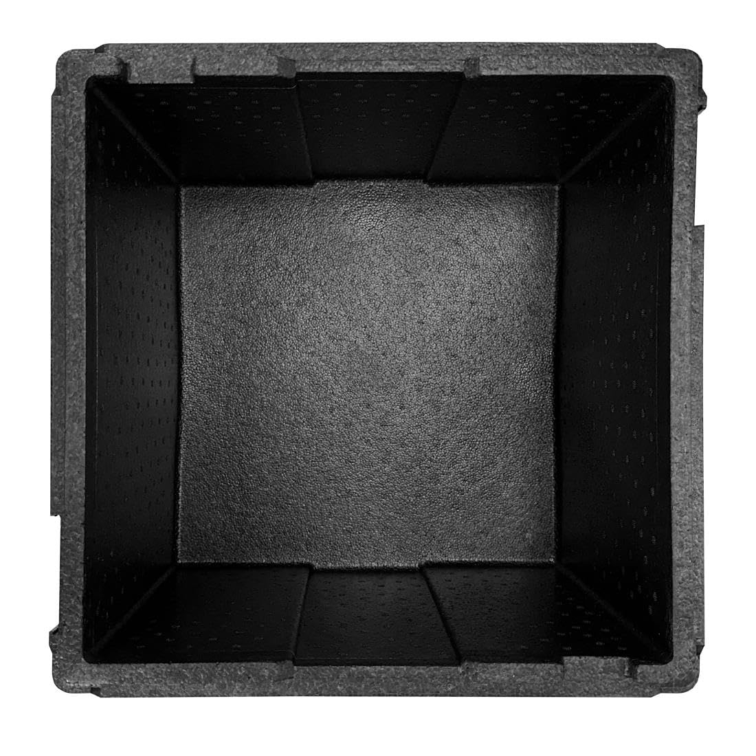 Vogue Caja de pizza aislada EPP 59L, capacidad para 8 pizzas, 480 x 480 x 405 mm