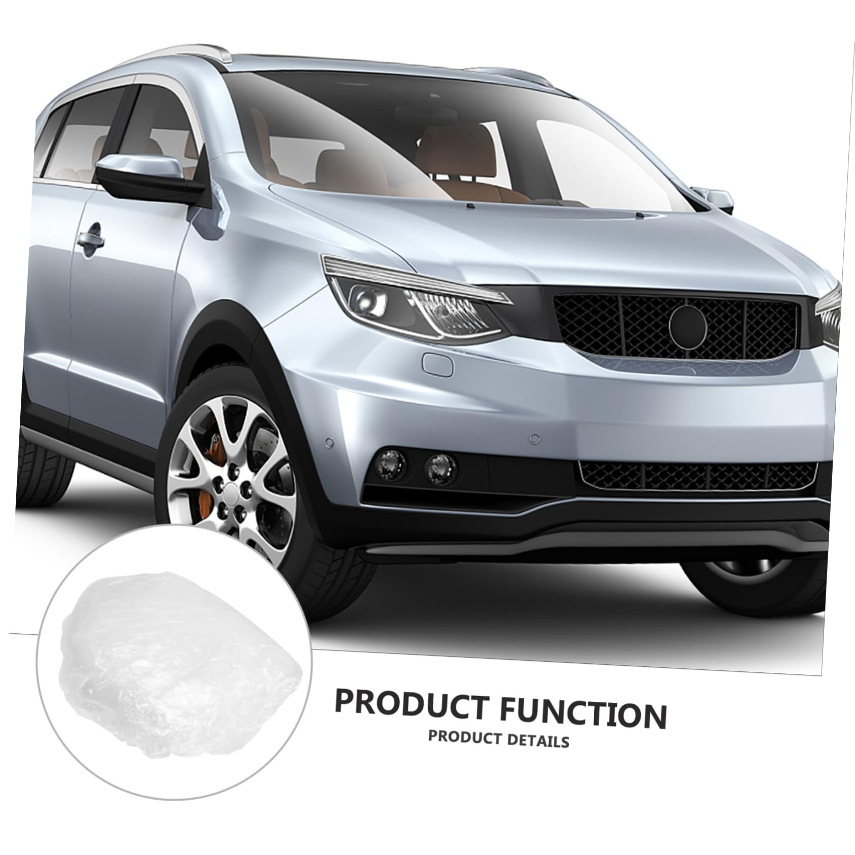 TOPPERFUN Protective Car Cover Dustproof Fit for Sedan Rainproof Lightweight Plastic Abrasion-Resistant Easy Replacement — view 9