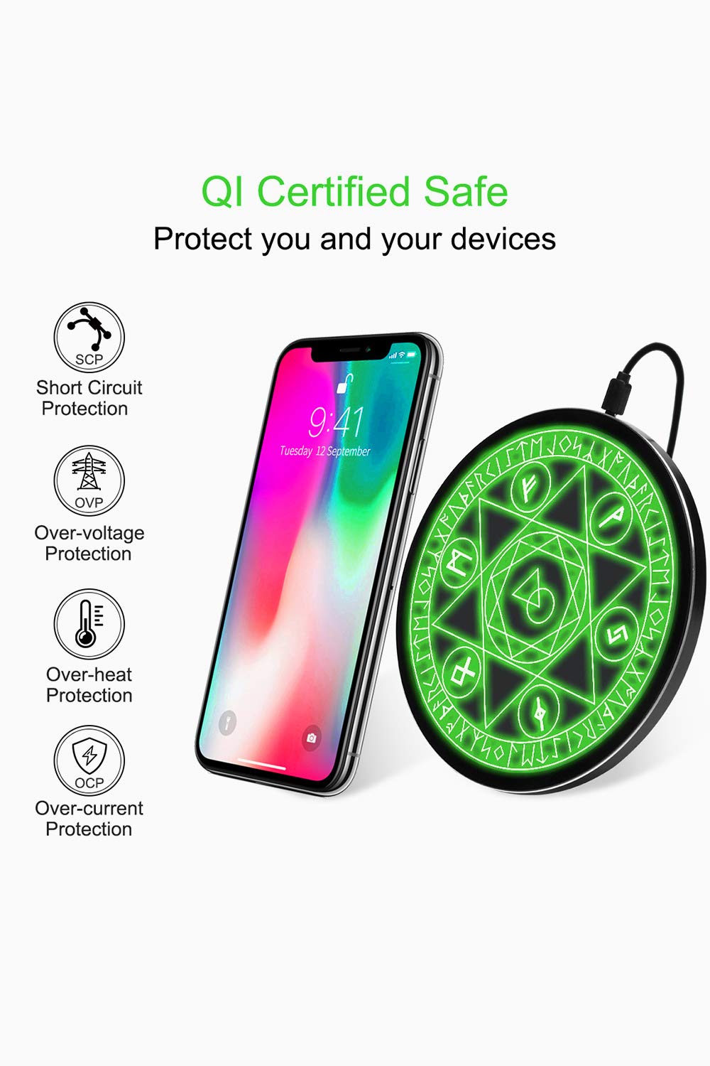 おジャ魔女どれみQi Wireless Charger & AC Adapter Amazon.com: Fast Wireless Charger, [2 Pack] NANAMI Qi