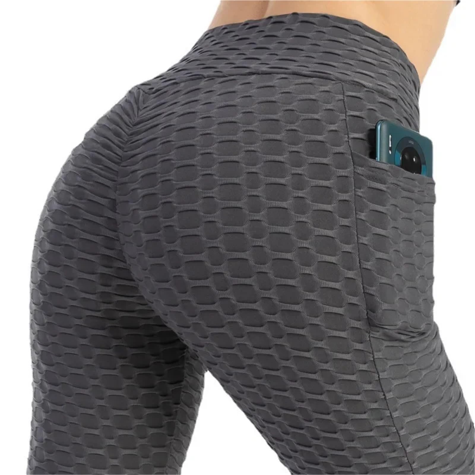 Leggins Donna Leggings Bubble Butt A Vita Alta