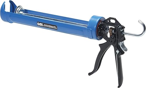 COX 41002 Pistola de calafateo manual Jumbo de 29 onzas con cartucho giratorio, paquete de 3
