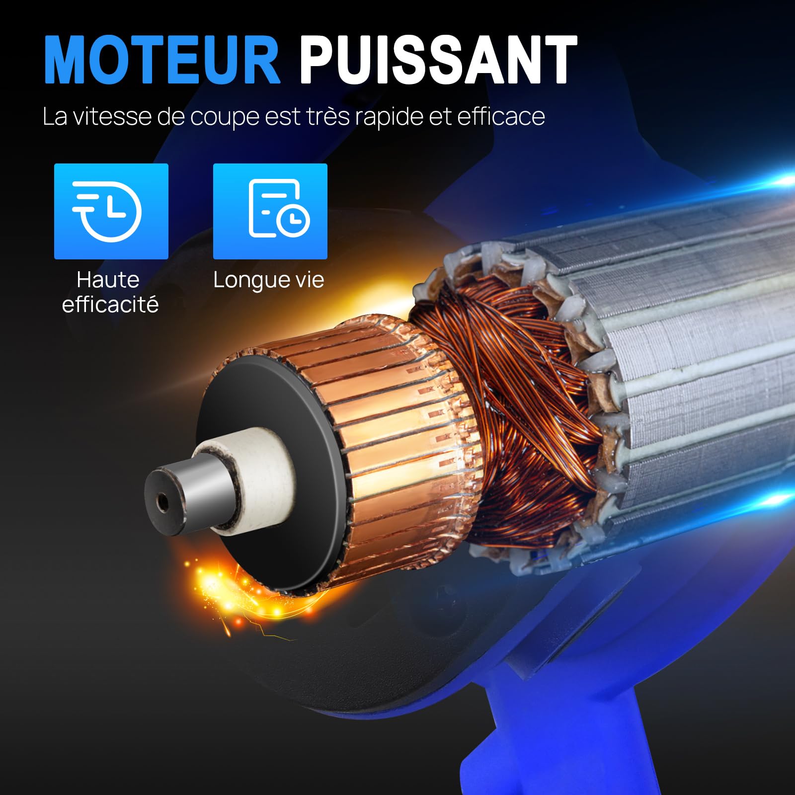 Mélangeur à Mortier 2600W avec 6 Vitesses Réglables, 0-1700 tr/min, Malaxeur à Main pour Utilisation Industrielle, Électrique Agitateur Malaxeur de Béton, Platre, Colle, Enduit, Ciment