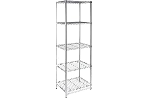 Honey-Can-Do Chrome 5-Tier Shelving Unit