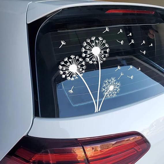 Large Flower Stencils for Painting Garden Fence Dandelion Floral Stencil Templates Painting on Wood Furniture Wall Mural (Dandelion)