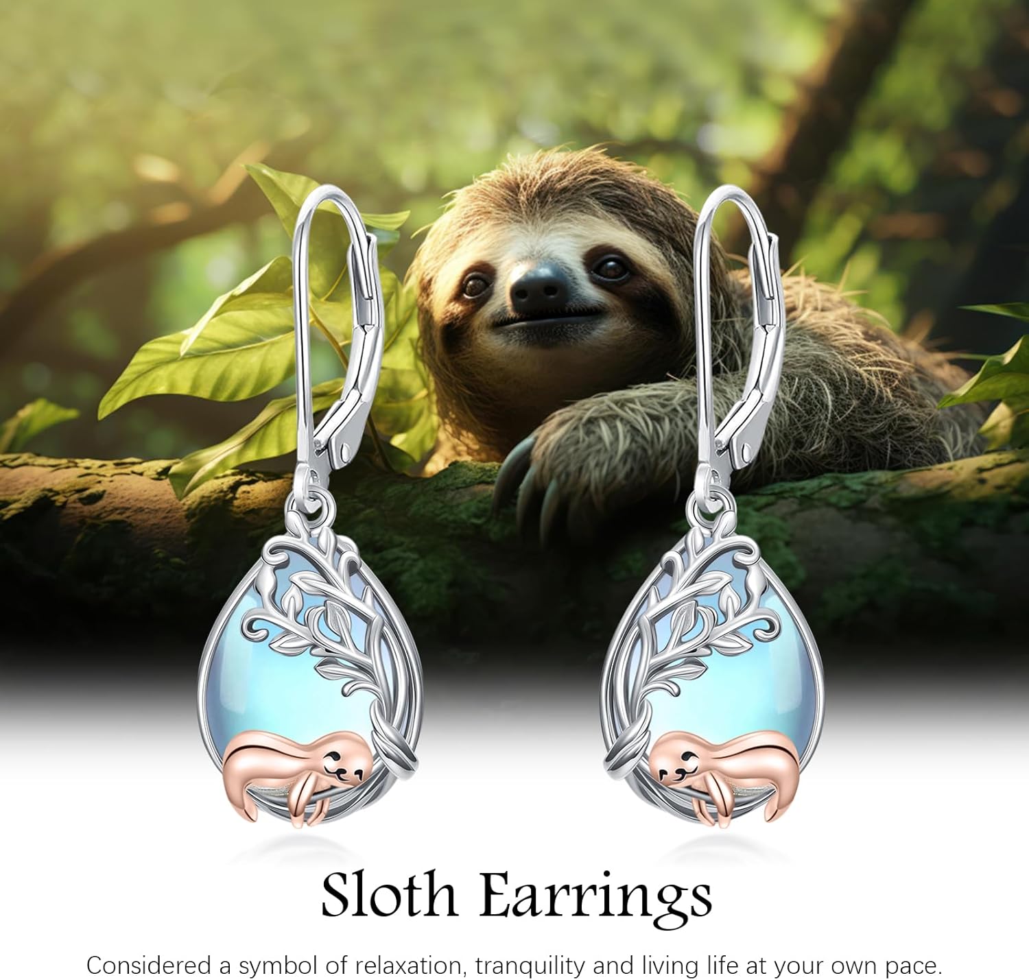 Tree of Life/Filigree/Shamrock Earrings 925 Sterling Silver Moonstone Dangle Drop Earring Jewelry Christmas Birthday Gifts for Women Wife - Image 7