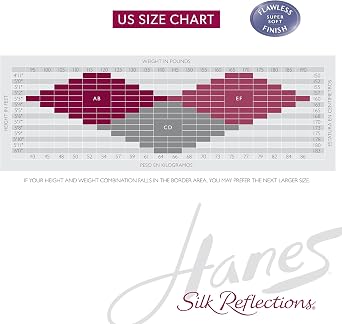 بلوزة نسائية من Hanes Silk Reflections بدون تحكم، بأصابع شفافة، وجوارب طويلة شفافة حريرية
