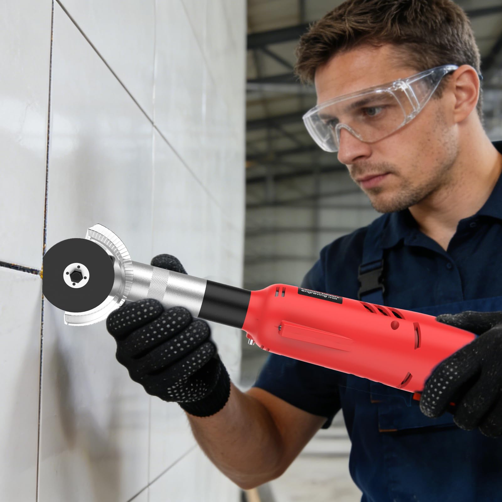 Amoladora Recta Profesional 360W,Herramienta Giratoria 7 Velocidades 12000