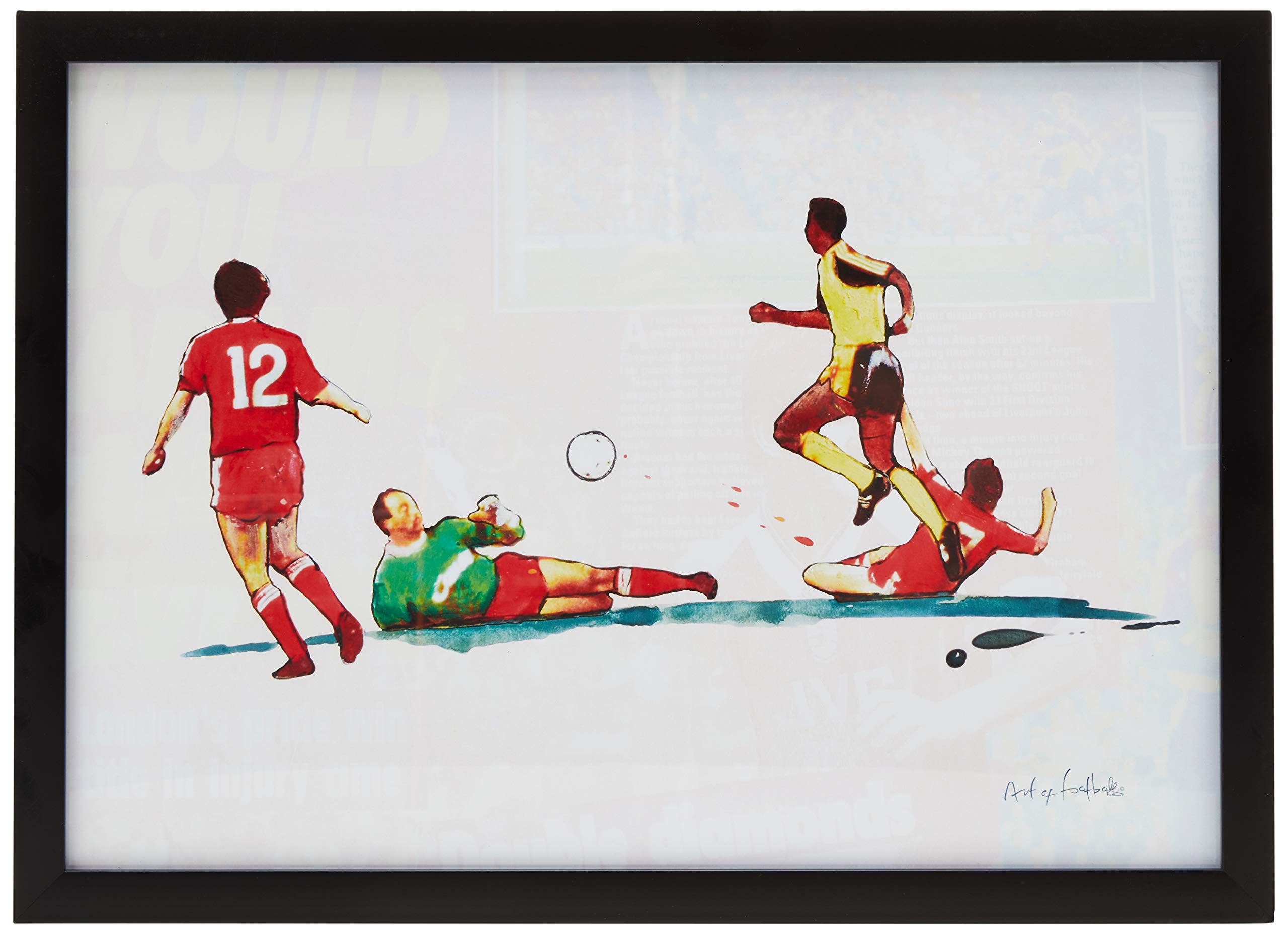 Art of Football Unbelievable A3 Framed Print