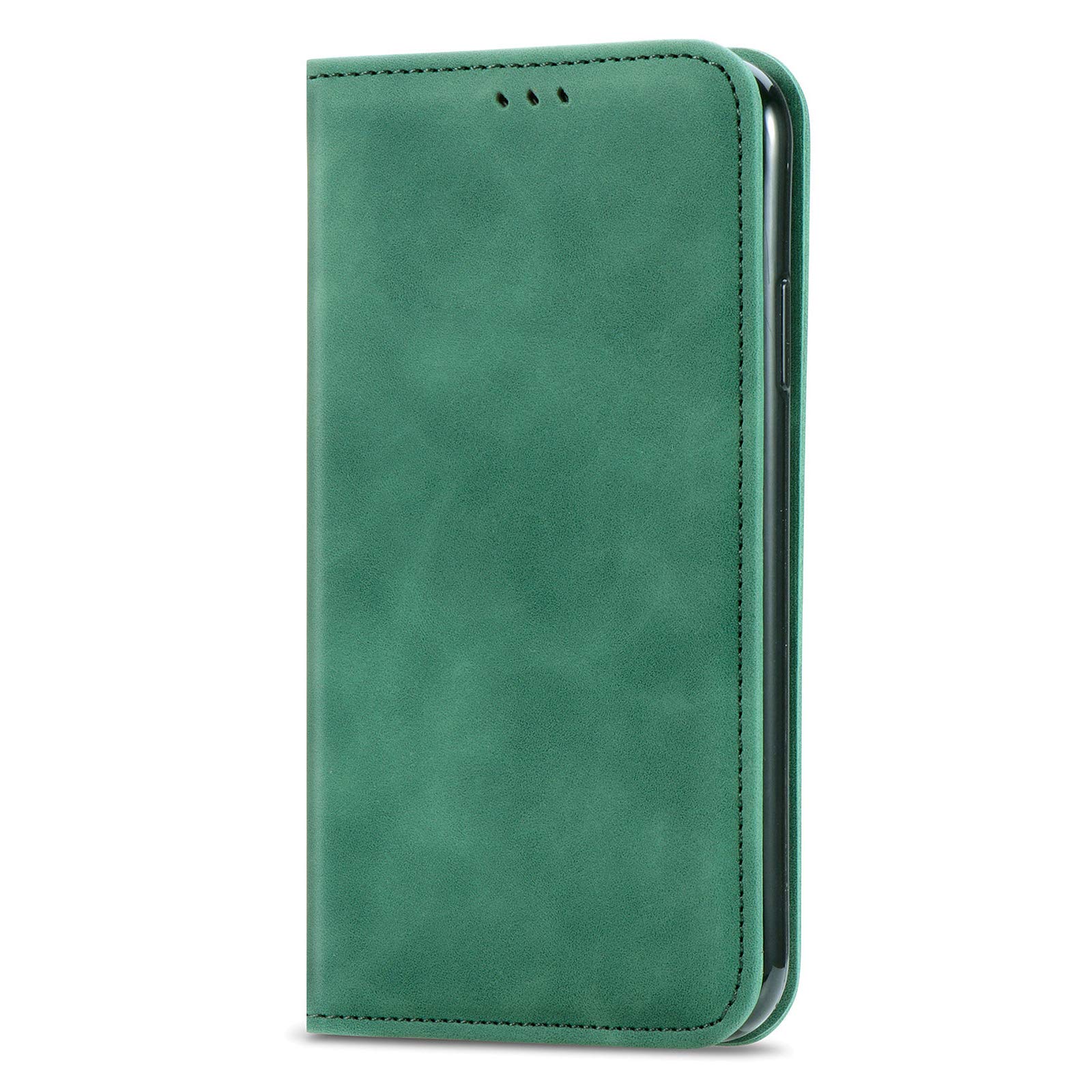 Wuhaizher Motorola G04/G24 Case Motorola E14 Case Shockproof Leather Wallet Book Flip Folio Stand View Full Protection Cover with Stand Card Slots Magnetic Phone Cases for Moto E14/G04/G24, Green