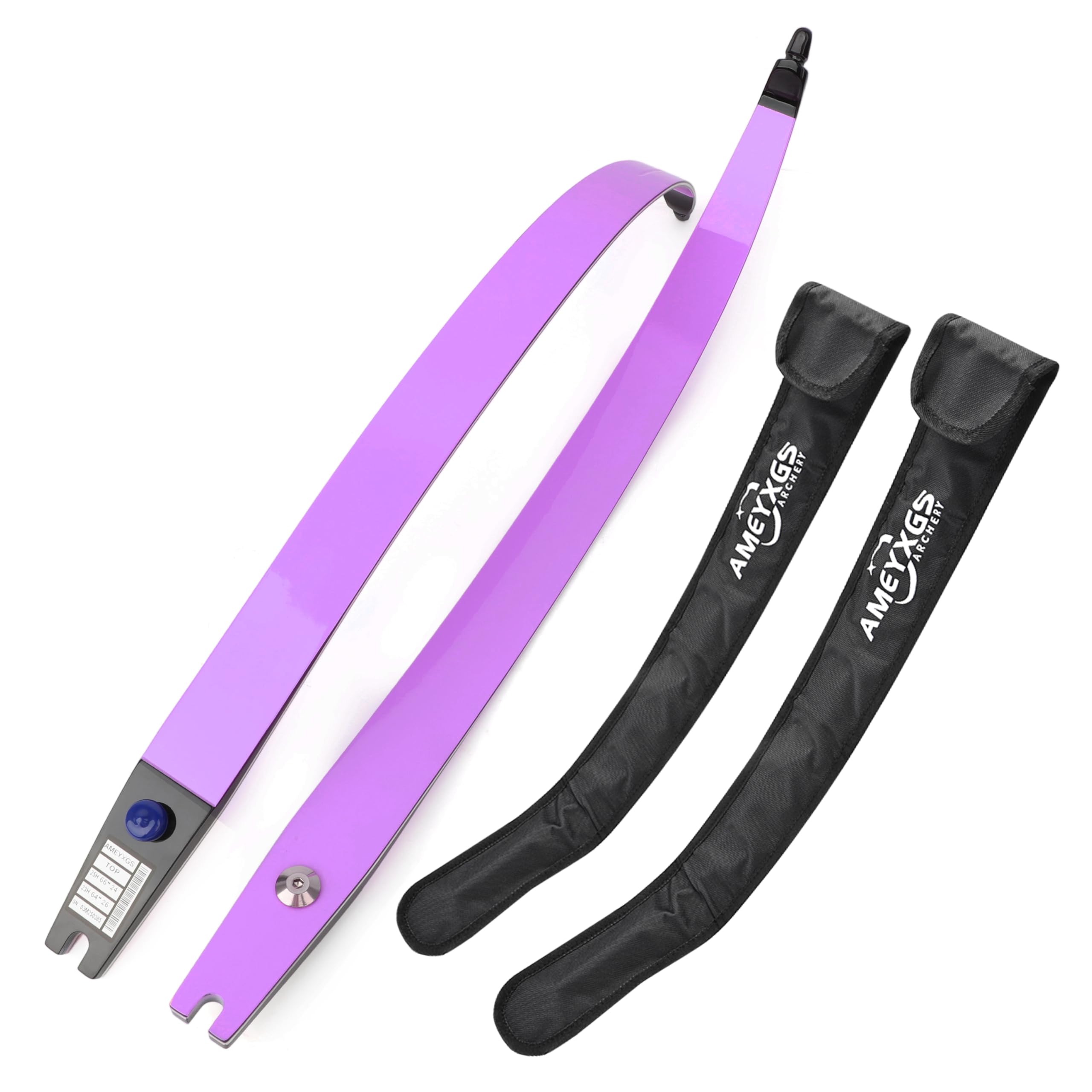 surwolf 16~40lb Archery Target Recurve Bow Limb 66/68/70" Competition Recurvebow Limbs Wood&Foam Core ILF Aldultbow Longbow for Archery hunting shooting(Purple-Foam Core,68"-20lbs）