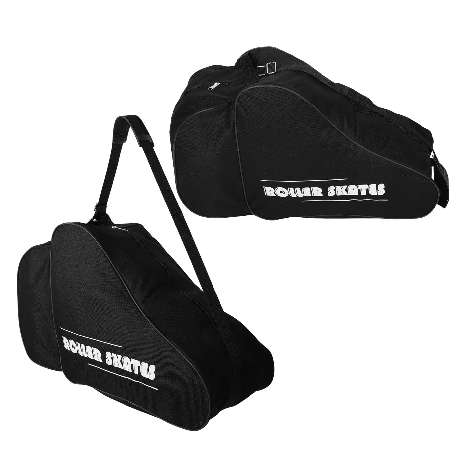 Borsa Porta Pattini da Ghiaccio 2 Pezzi Tracolla Ergonomica Zaino Porta Pattini a Rotelle Traspirante Oxford Organizer Scomparti Multipli Hockey e