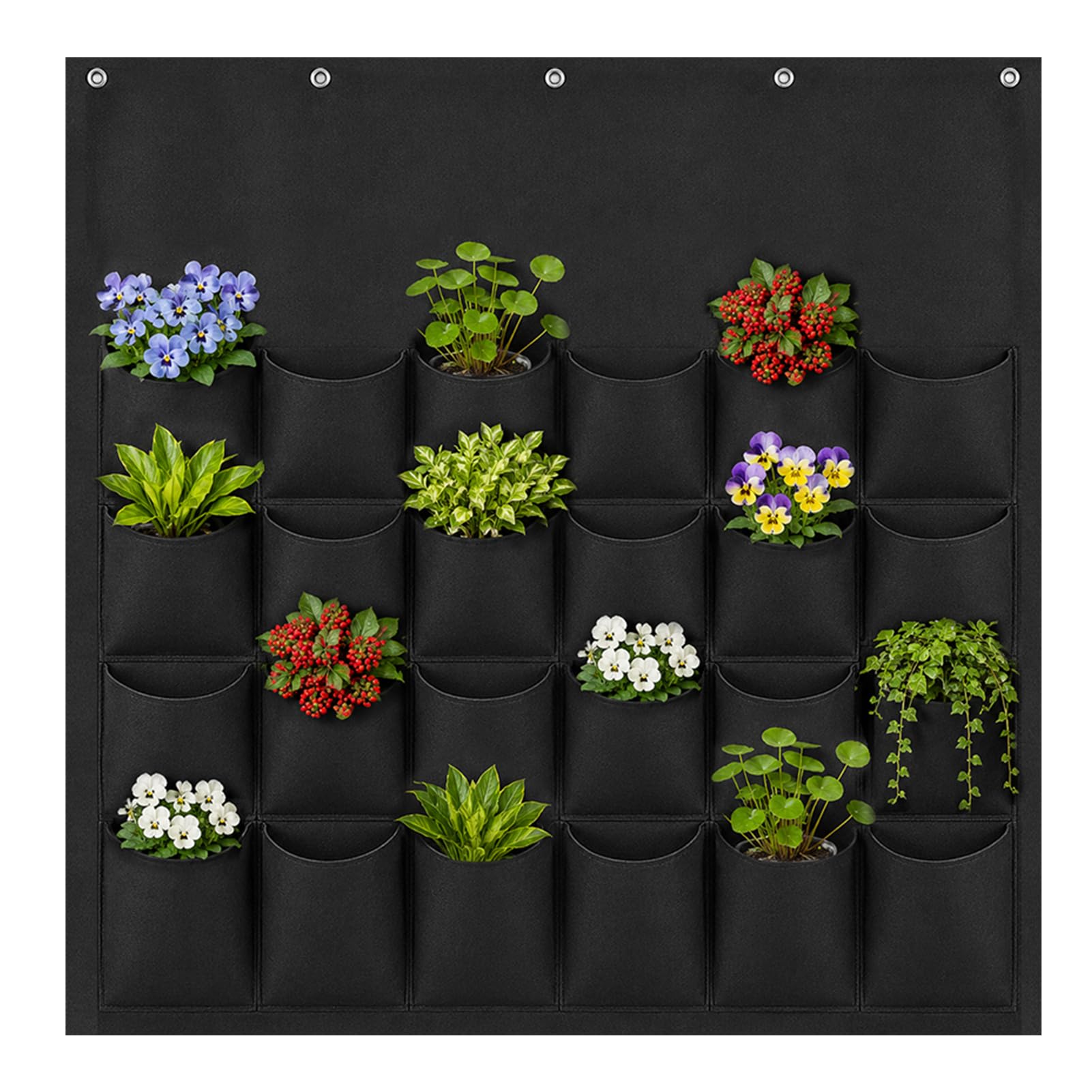 Vertical Wall Planter, 24 Pockets Breathable Felt Living Wall Planter