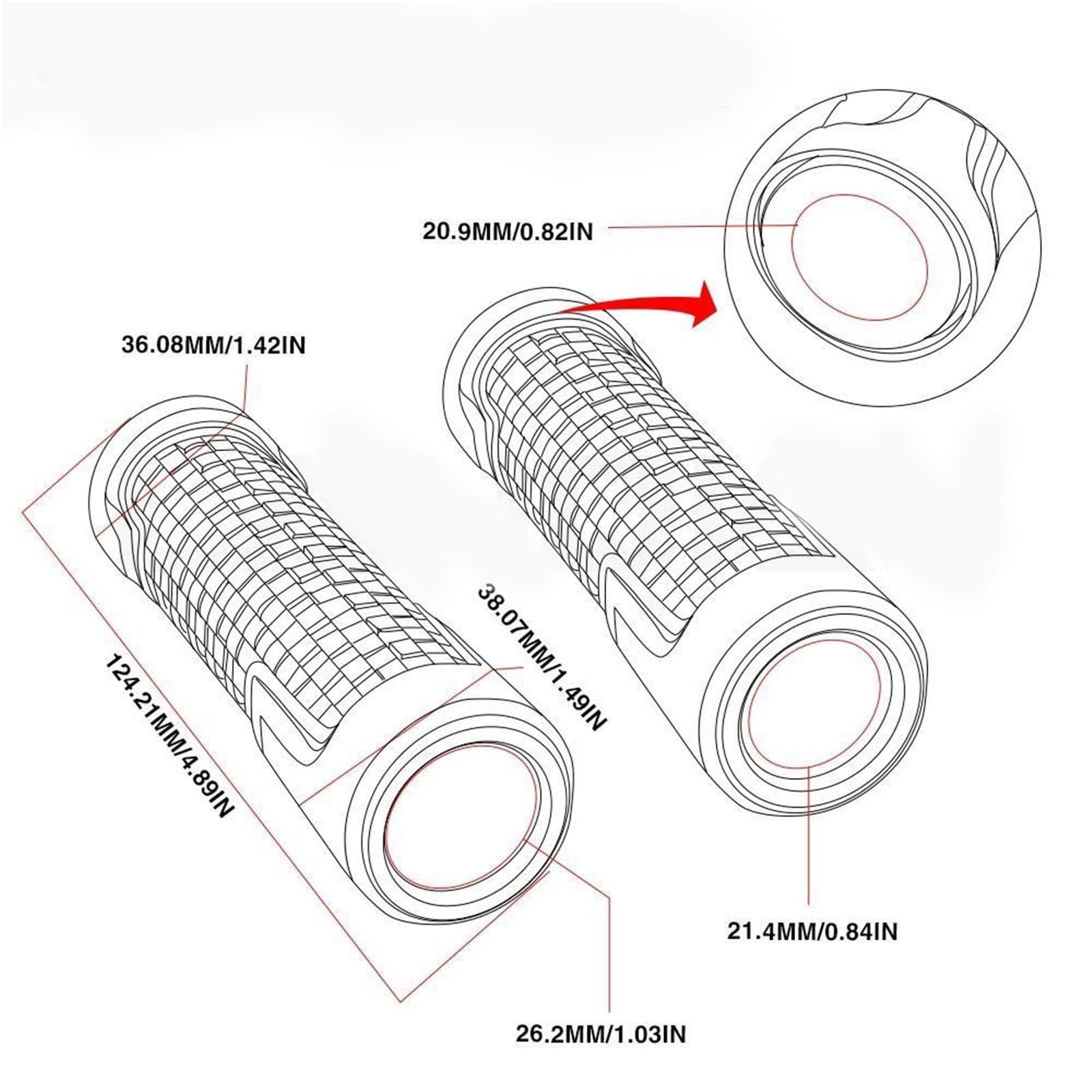 Embouts De Poignées Guidon Moto Anti-Vibrations pour Vulcans650 Vulcan S 650 2015-2022 2023