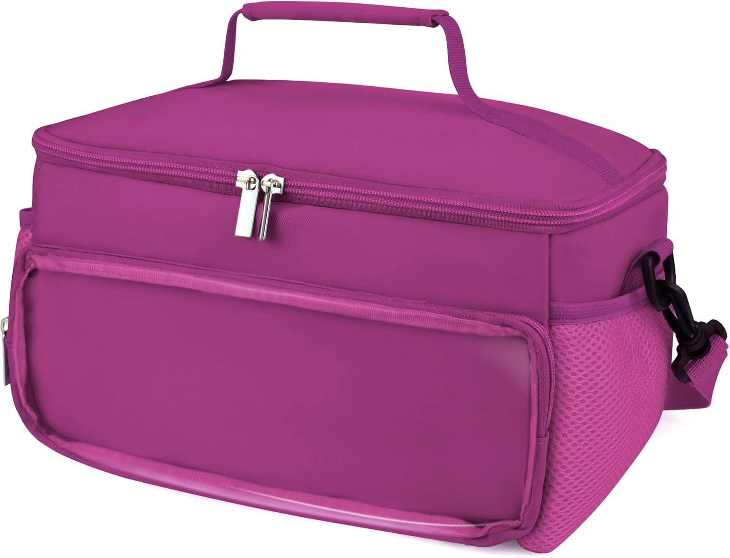 Carrying Case compatible with Toniebox 1 and 2, Multi-Compartment Storage Figures, Headphones and Charger, with Shoulder Strap (Purple)