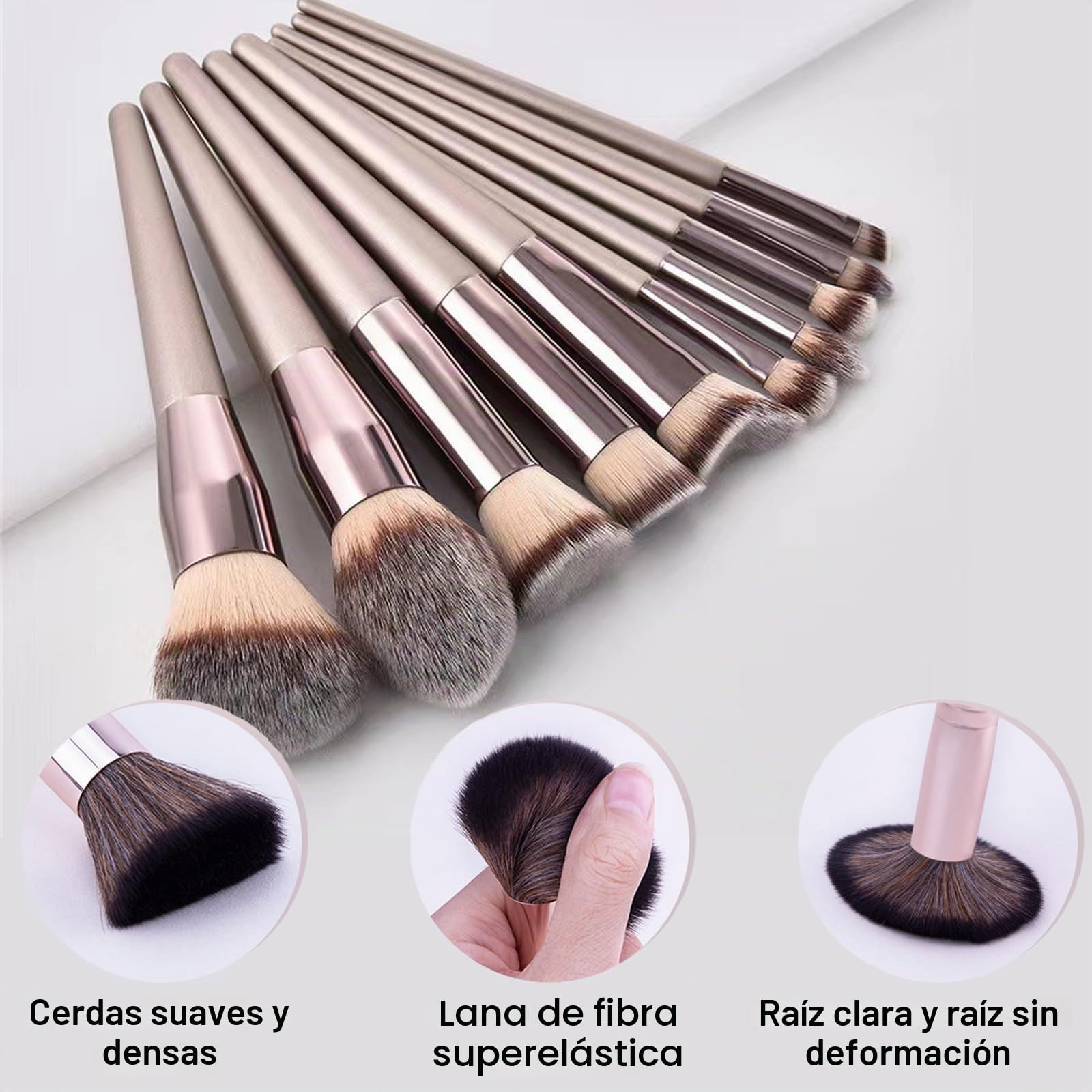 Brocha de Maquillaje Avanzada 70 Piezas, Negro | Juego de Pinceles de maquillaje Profesional para Rostro y Ojos Blush Foundation Concealer Powder