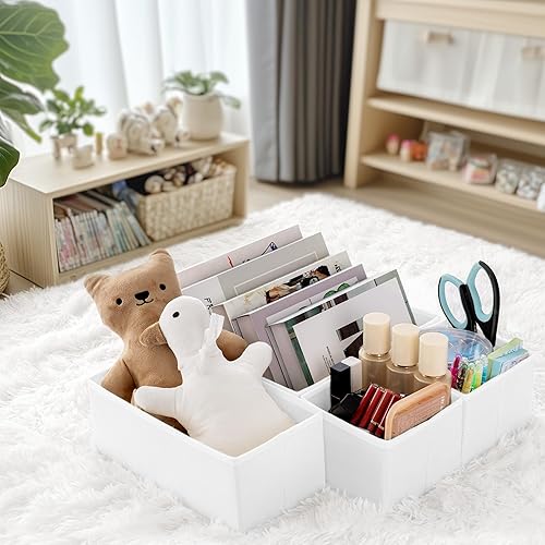 Miniatura 9 de Criusia Organizador de cajones de ropa, paquete de 14 organizadores de aparador para ropa de bebé, ropa interior, calcetines, organizadores