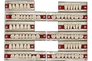 84-Piece Complete Denture Teeth Kit for Dental Restoration
